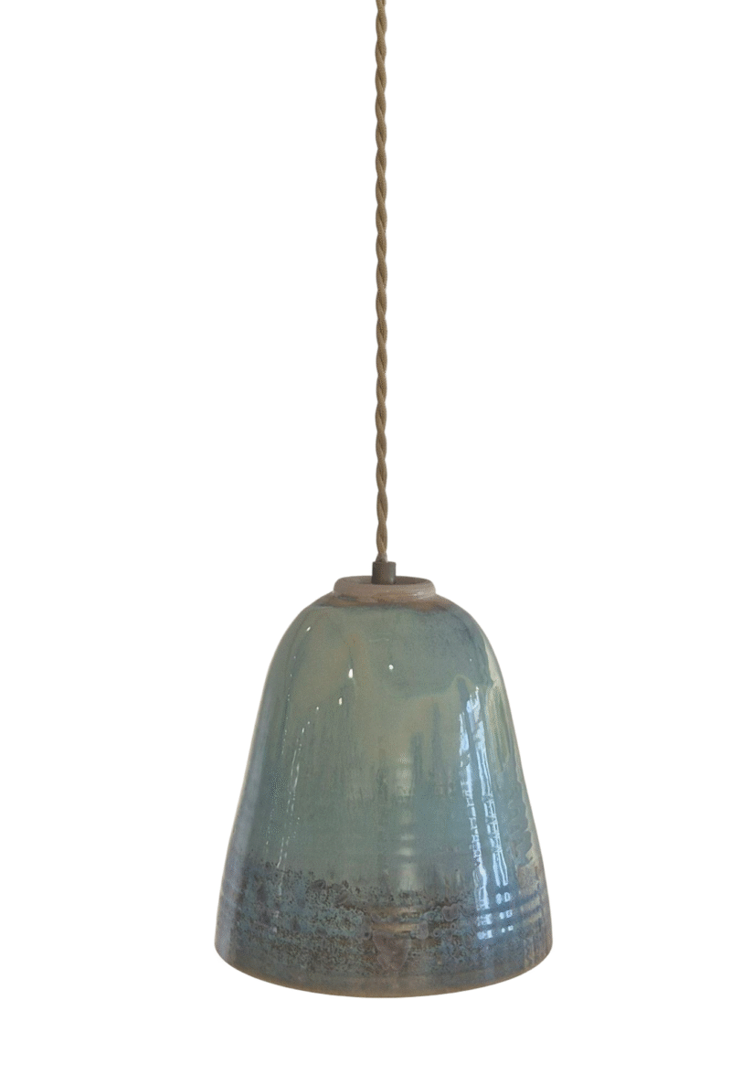 Lamp Jade with Sea green rim